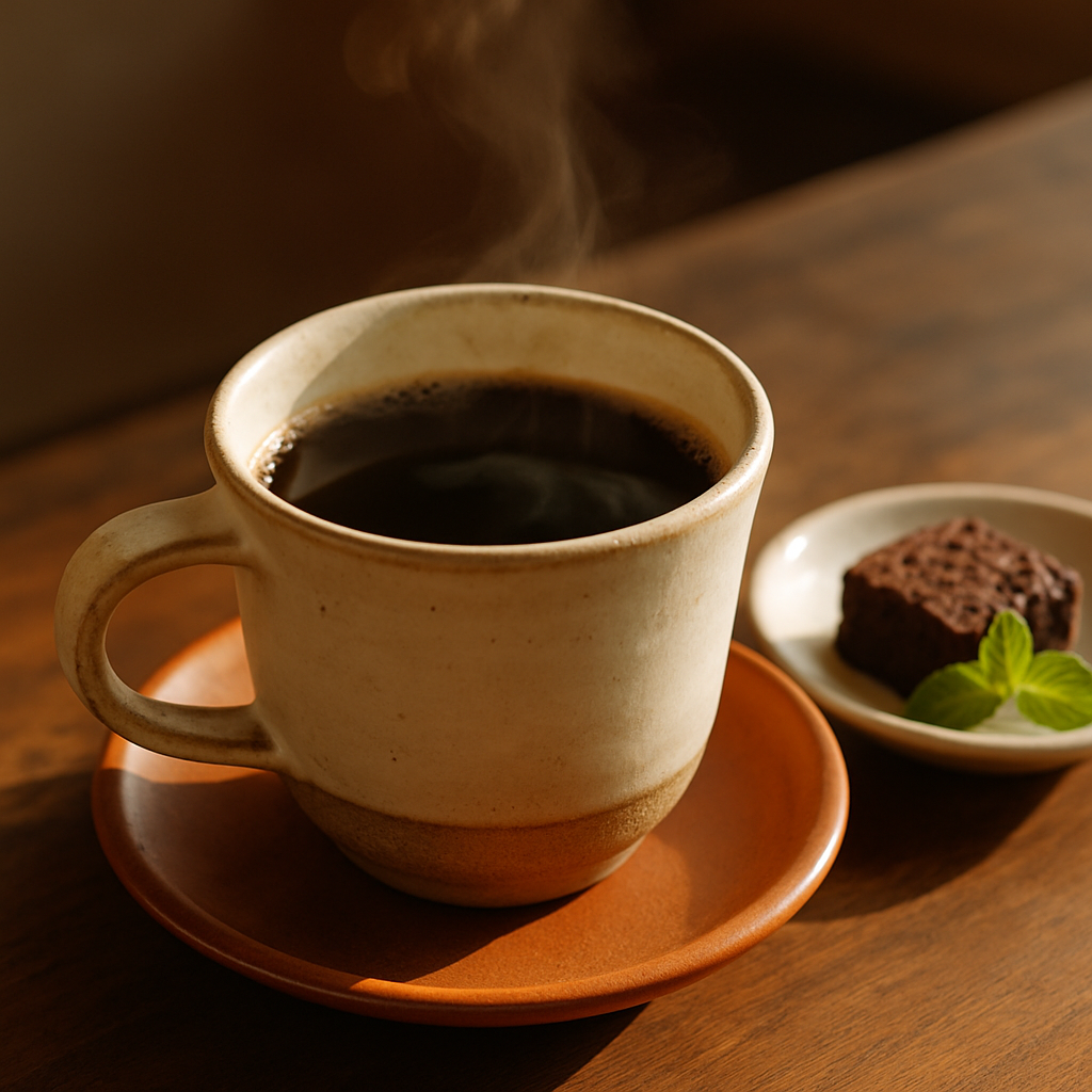 コーヒーと焼き菓子のディテール（イメージ）